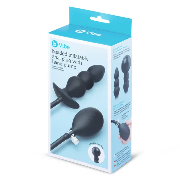 b-Vibe Inflatable Anal Plug With Hand Pump — image 7 of 7