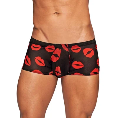 male power lipstick kisses boxer shorts large black