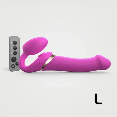 strap on me multi orgasm small bendable strap on large pink