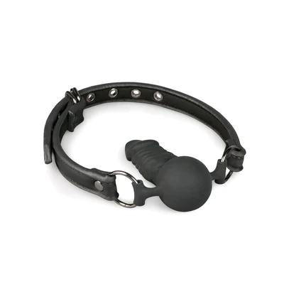 easy toys ball gag with silicone dong