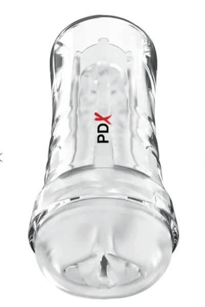 PDX Extreme Wet Pussies Super Luscious Lips Self-Lubricating Stroker - Frosted — image 2 of 3