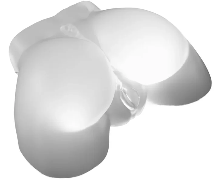 PDX Elite Go-Go Booty LED Mega Masturbator - Frosted — image 3 of 4