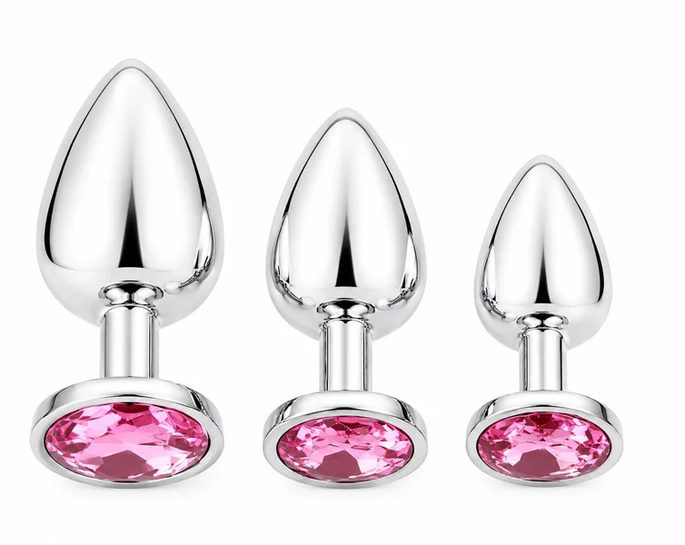 Premium Round Crystal Metal Plug — image 4 of 6