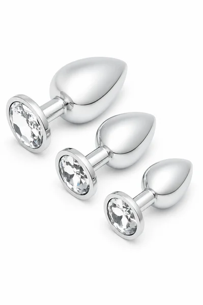 Premium Round Crystal Metal Plug — image 2 of 6