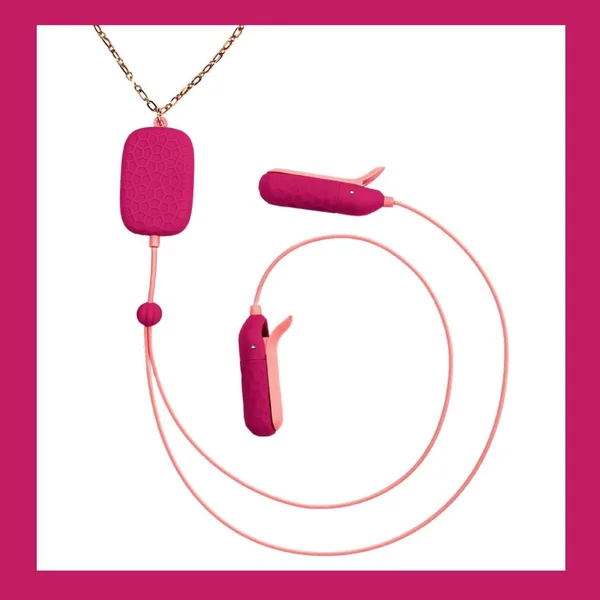 OhMiBod Sphinx Bluetooth App-controlled Nipple Clamps - Raspberry — image 2 of 8