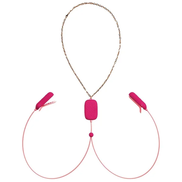 OhMiBod Sphinx Bluetooth App-controlled Nipple Clamps - Raspberry — image 5 of 8