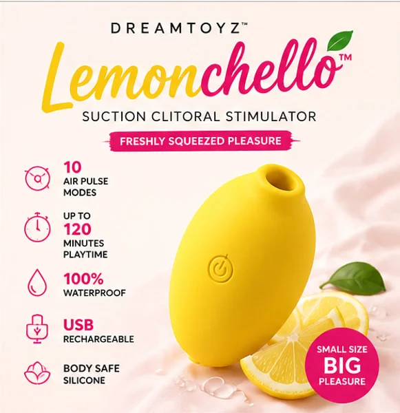 Dreamtoyz Lemonchello Lemon-Shaped Clitoral Suction Stimulator — image 2 of 11