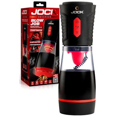jock advanced blow job sucking licking vibrating masturbator