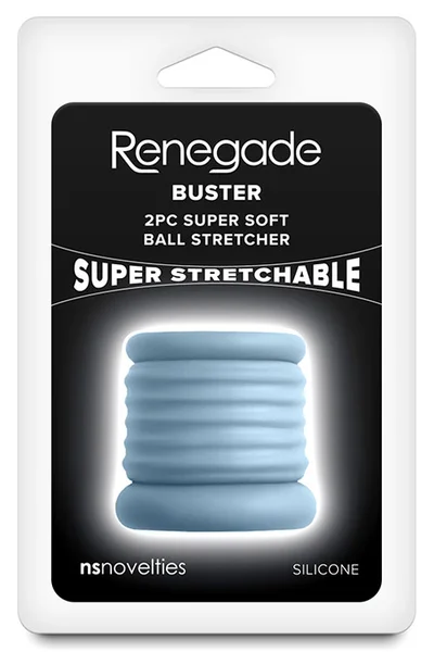 nsnovelties Buster 2 Piece 1.9" Silicone Ball Stretcher — image 5 of 5