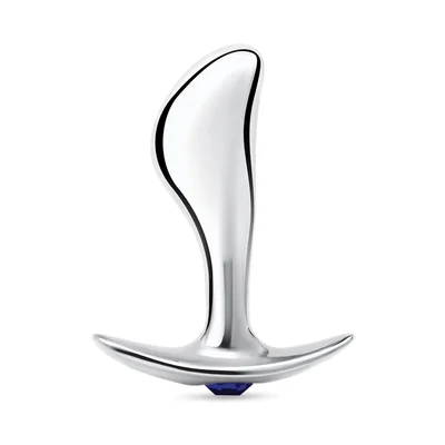blue line 25 stainless steel bling prostate massager plug