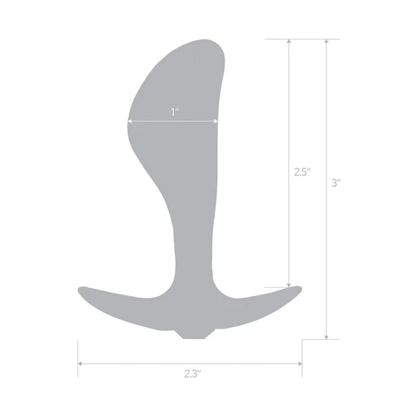 Blue Line 2.5" Stainless Steel Bling Prostate Massager Plug — image 3 of 11