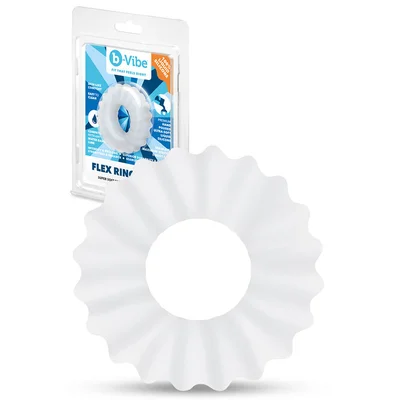 b vibe flex ring ripple super soft silicone cock ring