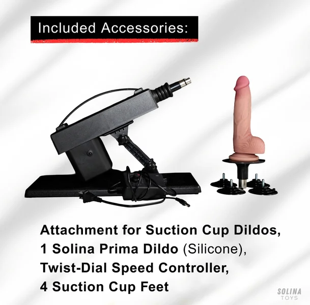 Solina Strong Small Sex Machine, 300+ Thrusts/Minute, w/ Prima Dildo — image 18 of 25