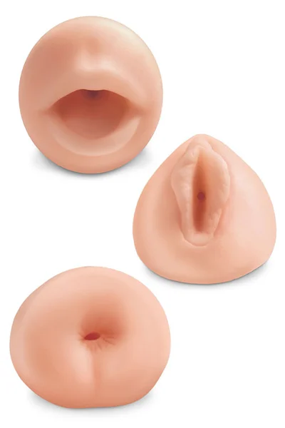 Pipedream Mouth, Pussy & Butt Masturbator Set — image 4 of 4