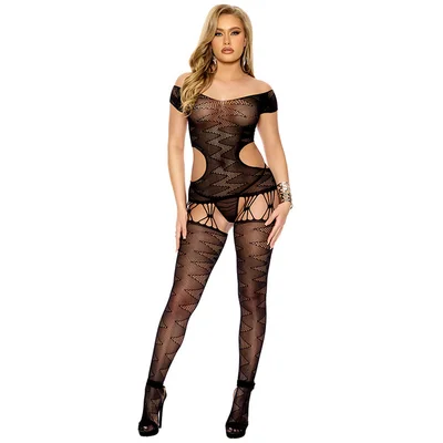 elegant moments after dark suspender bodystocking