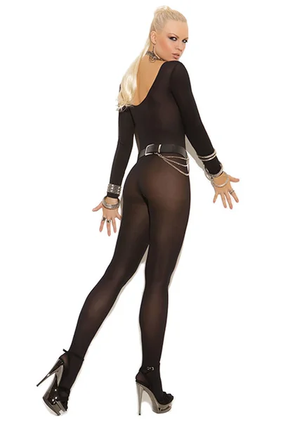 Elegant Moments Midnight Veil Crotchless Bodystocking — image 2 of 6