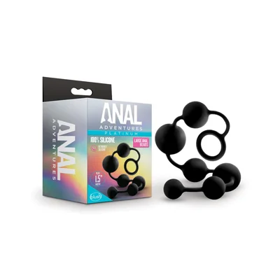blush anal adventures platinum silicone anal beads