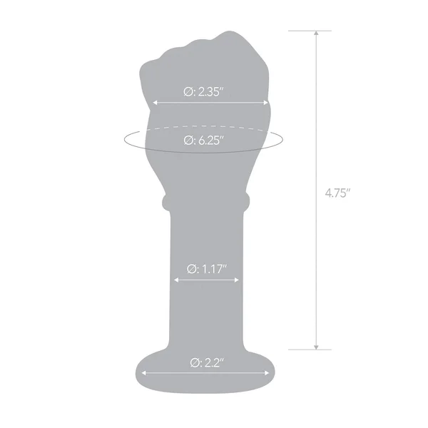 Glas 5" Fist Butt Plug — image 3 of 5