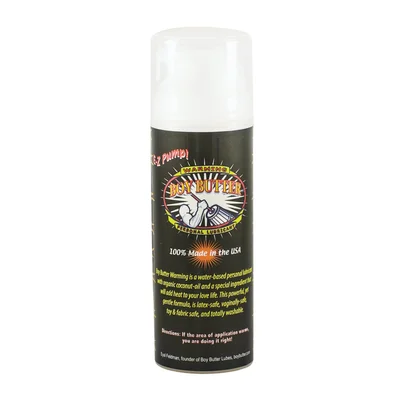 boy butter water based warming lubricant 5 oz