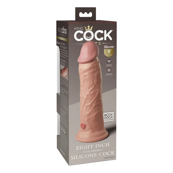 King Cock Elite 8" Dual Density Silicone Cock — image 5 of 5