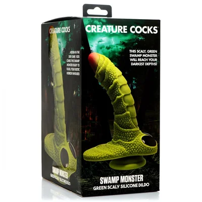 creature cocks swamp monster scaly silicone dildo green