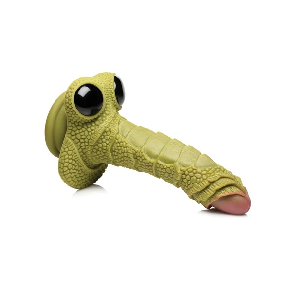 Creature Cocks Swamp Monster Scaly Silicone Dildo - Green — image 3 of 6