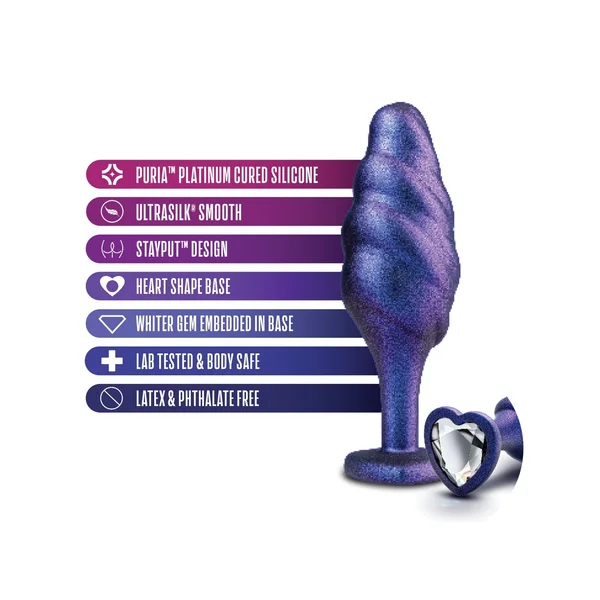 Blush Anal Adventures Matrix Bumped Bling Plug — image 4 of 4