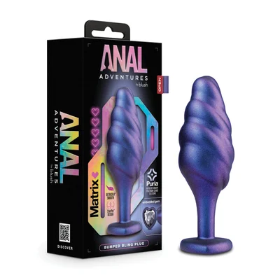 blush anal adventures matrix bumped bling plug