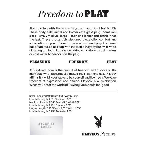 Playboy 3 Ways Butt Plugs — image 2 of 5