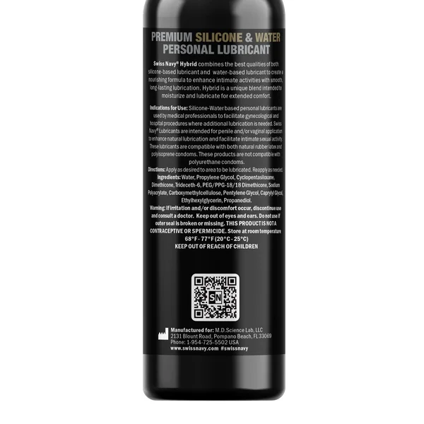 Swiss Navy Premium Hybrid Lubricant - 4 oz Bottle — image 2 of 2