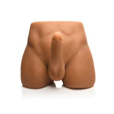 curve toys jock ass masturbator with poseable dildo