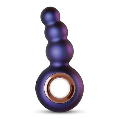 hueman outer space vibrating beaded anal plug