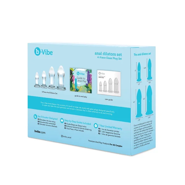 b-Vibe Glass Anal Dilator 4 pc Set — image 2 of 6