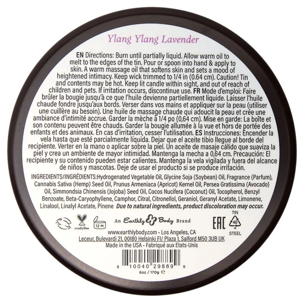EB Aphrodisiac Massage Candle - Ylang Ylang Lavender - Ylang Ylang Lavender Scented Massage Candle - 170 g — image 2 of 2