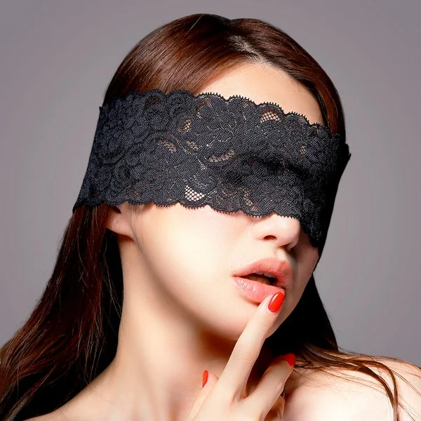 Lace Eye Mask with Ribbon — image 2 of 3