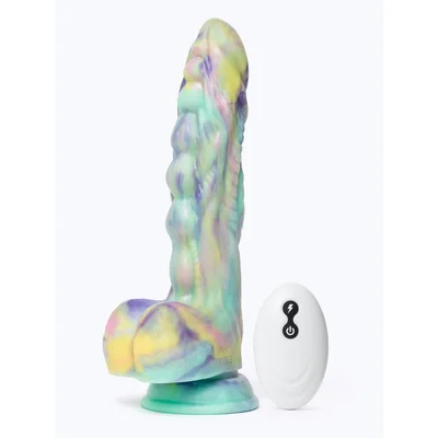 gender x monsters ball thrusting fantasy dildo 65 inch green