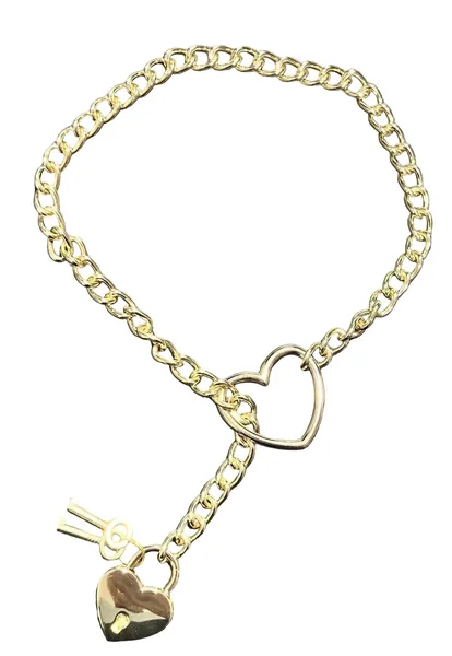 Rose Gold Metal Chain with Padlock — image 4 of 5