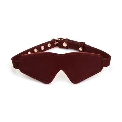 metallic shade burgundy vegan blindfold