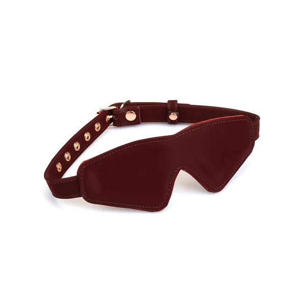 Metallic Shade Burgundy Vegan Blindfold — image 2 of 4