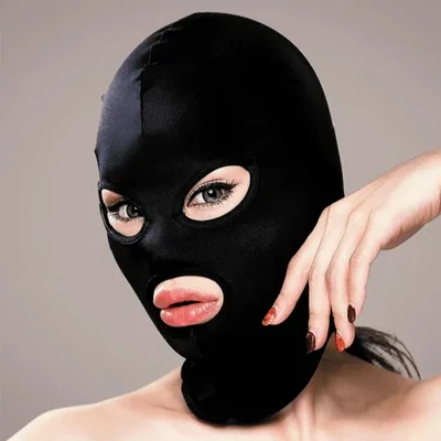 hood with open eyes mouth
