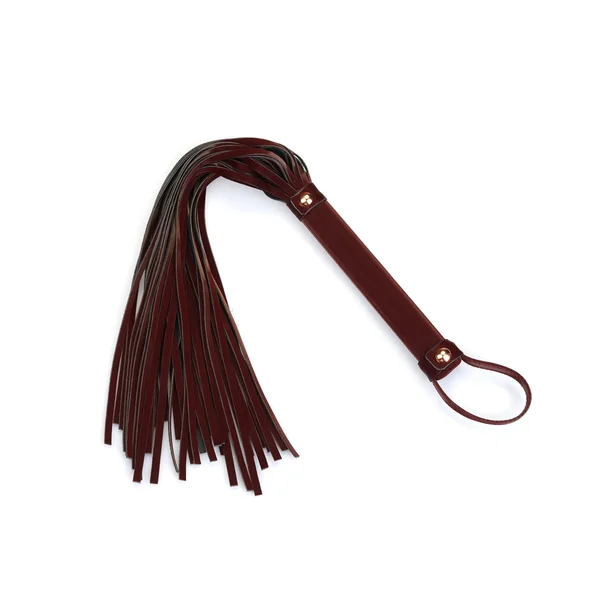 Metallic Shade Burgundy Vegan Flogger — image 2 of 7