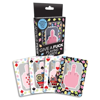 little genie give a fuck waterproof playing cards