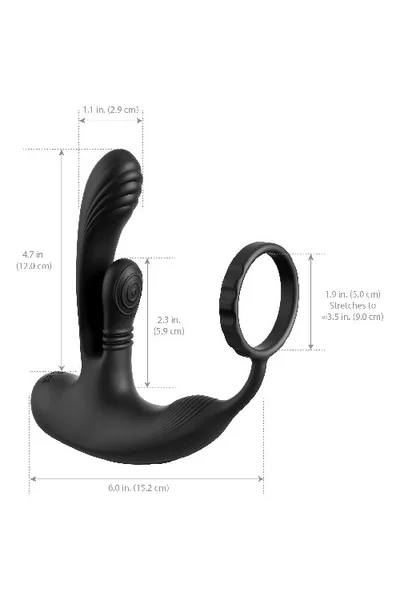 Pipedream Anal Fantasy Elite Ass-Gasm intiMotion 6.25" Rotating Prostate & Perinium Massager With Ball Strap — image 4 of 6