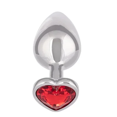 premium heart crystal metal plug