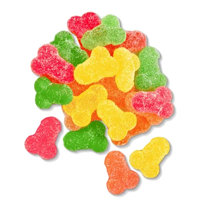 little genie suck a bag of gummy dicks candy
