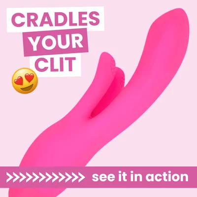 silicone g spot rabbit rubs your clit with every thrust