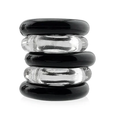 oxballs jacker 5 stack super strong cock rings