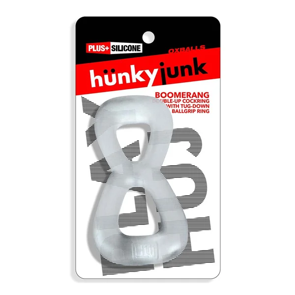 OxBalls Boomerang Double-Ring Cock Ring & Ball Stretcher — image 10 of 10