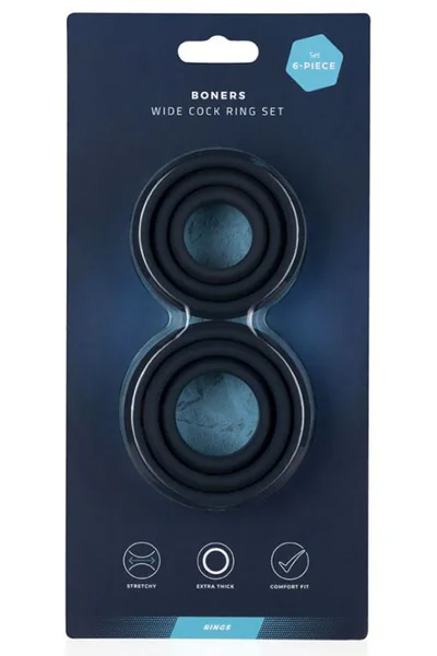 Boners 6 Piece Silicone Cock Ring Set — image 6 of 6