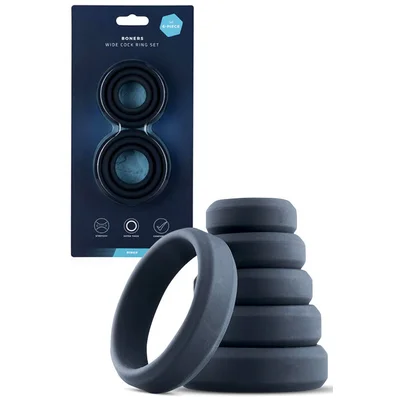 boners 6 piece silicone cock ring set